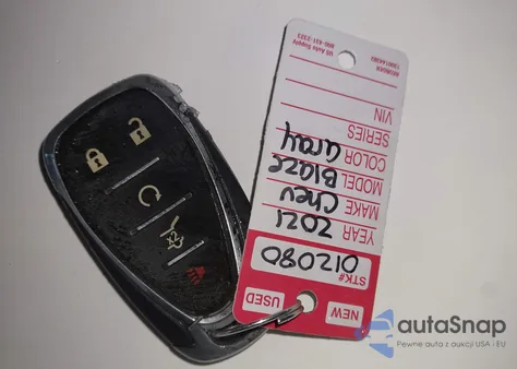 2021 Chevrolet Blazer Awd 2Lt из США, поврежденный, VIN 3GNKBHRS1MS535527